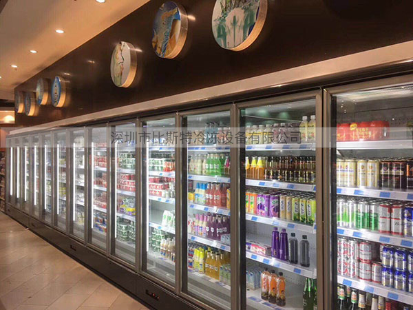 超市冷藏玻璃展示立柜